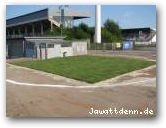 Arbeiten am Georg-Melches-Stadion am 06. August 2009  » Click to zoom ->