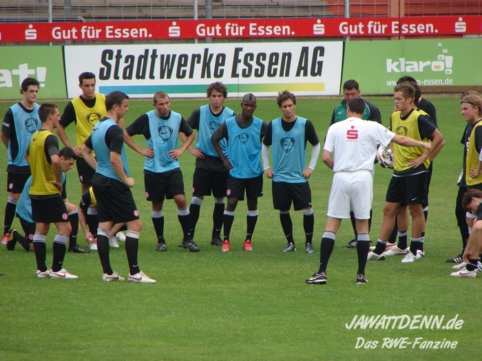 Training mit der ersten Mannschaft