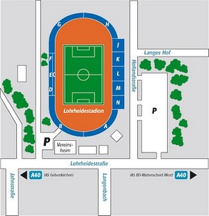 Stadionplan Lohrheidestadion