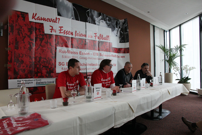 Pressekonferenz vor dem Stadtderby