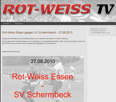 Spielzusammenfassung Rot-Weiss TV