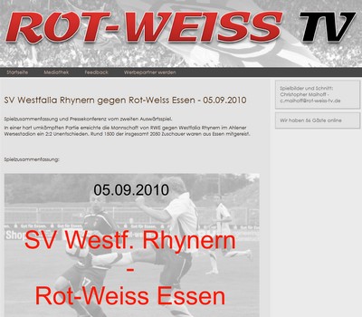 Spielzusammenfassung Westfalia Rhynern - Rot-Weiss Essen