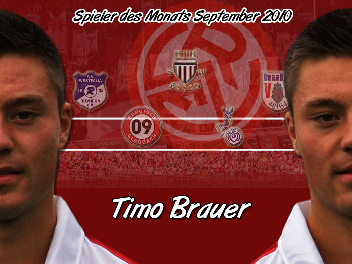 Spieler des Monats September 2010 - Timo Brauer